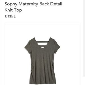 Full Moon Maternity Top with back design